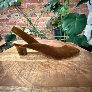 Madewell Simone Kitten Heel Slingback Pumps
